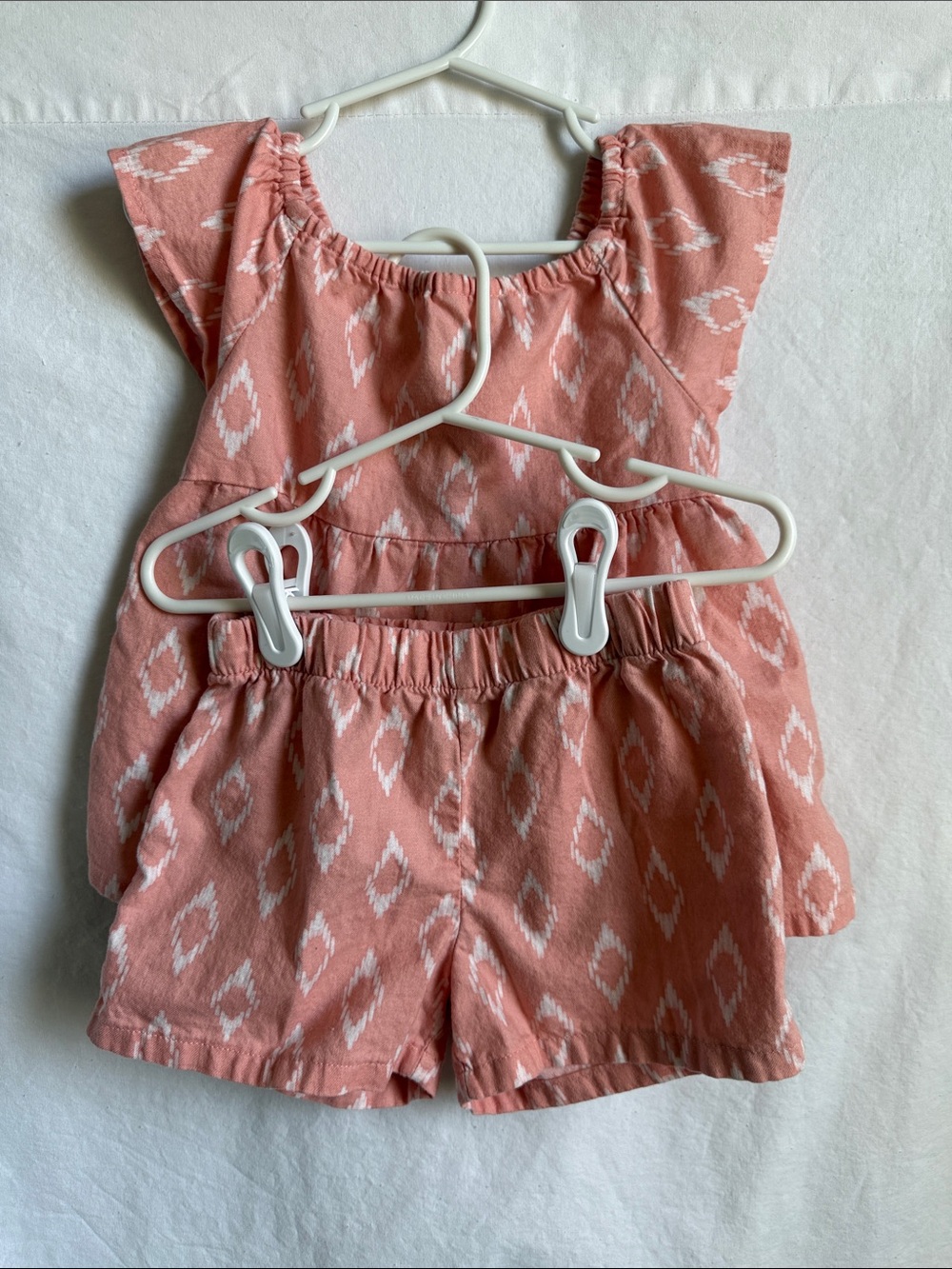 Carter's Coral Pink Ikat Dress